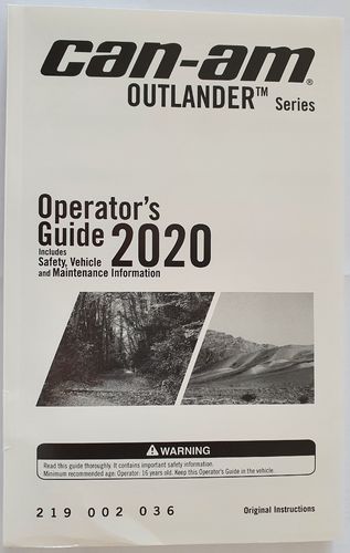 Can-Am Bedienungsanleitung DIN A5 Englisch Outlander 450/570 2020